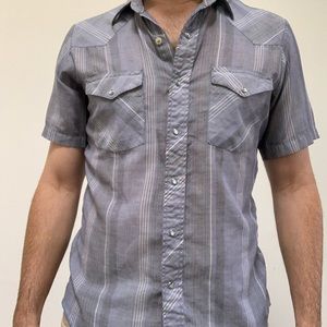 Western Pearl Snap Shortsleeve Button Up